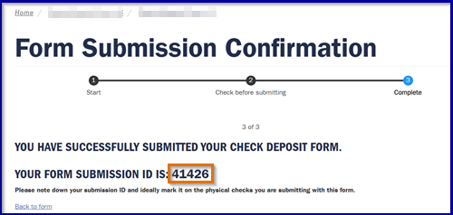 Deposit From Submission ID image